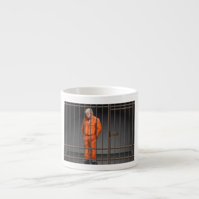 Trump en prison Espresso Mug (Devant)