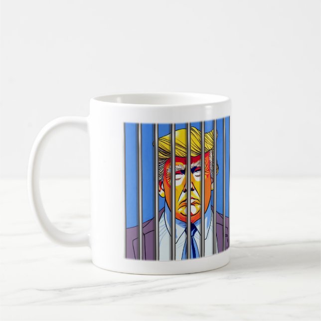 Trump en prison Mug classique, 11 oz (Gauche)