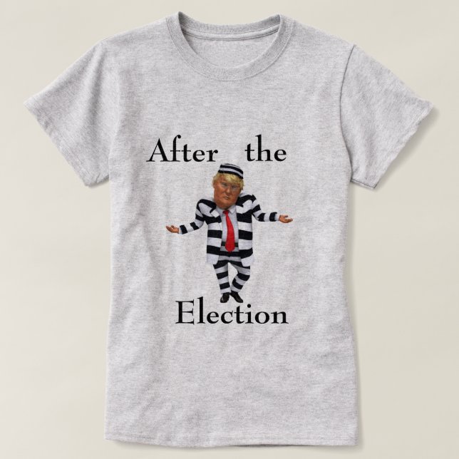 Trump en prison porte un T-shirt (Design devant)