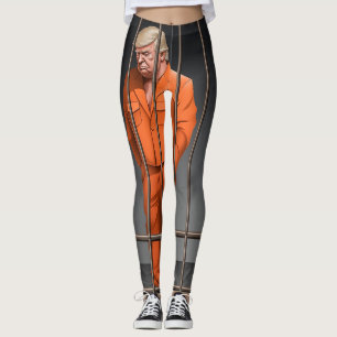 Trump en prison sur tous les imprimés Leggings