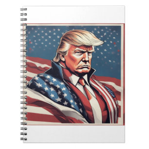 Trump Epic American Flag Notebook