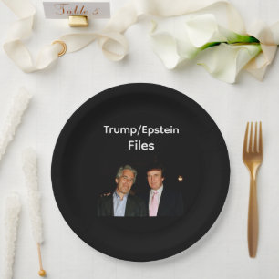 Trump/Epstein Files Paper Plate