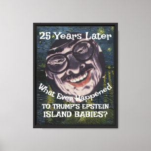 Trump Epstein Island Files Babies Republican 2026 Canvas Print