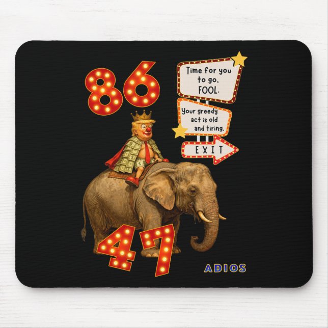 Trump Exits - Time To Go.  Mouse Pad (Front)