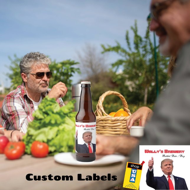 Trump Fab Creative fun Bière bouteille Étiquette (Créateur téléchargé)