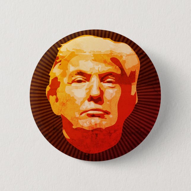 Trump Face 2 Inch Round Button (Front)