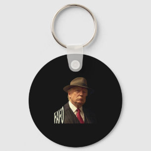 Trump Fafo Design Uni-adults Black Humorous Modern Keychain