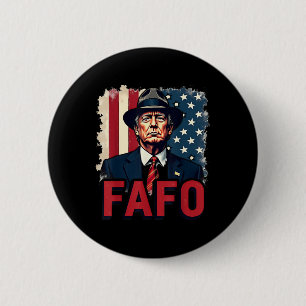 Trump Fafo F Around Find Out Us Flag Vintage _1  2 Inch Round Button