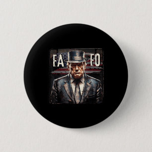 Trump Fafo F Around Find Out Us Flag Vintage _3  2 Inch Round Button
