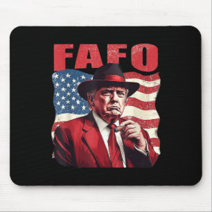 Trump Fafo Funny Fafo Trump American Flag  Mouse Pad
