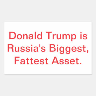 Trump Fat Russian Asset Jeff Hankamer Artjunkhaus Sticker