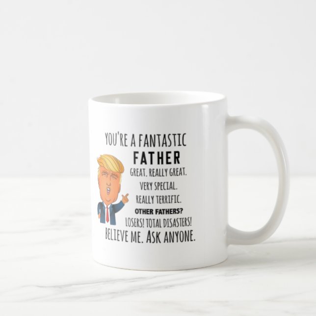 Trump Father, Funny Dad Birthday, Father's day mug (Right)