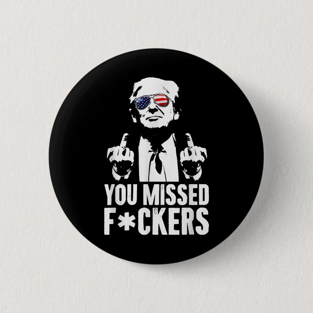 Trump Fight Fight Fight  2 Inch Round Button (Front)