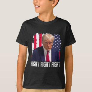 Trump Fight Fight Fight American Flag Donald Trump T-Shirt