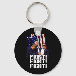 Trump Fight Fight Fight Keychain