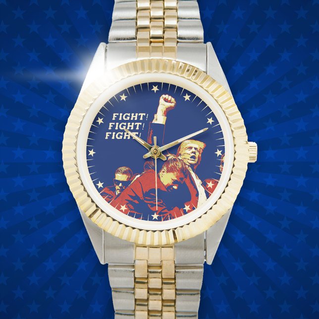Trump Fight Fight Fight patriotic vintage style Watch (Creator Uploaded)