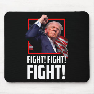 Trump Fight Fighting Fighters Supporters Americans Mouse Pad