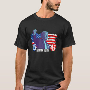 Trump First In The Air Trump For President 2024 Tr T-Shirt