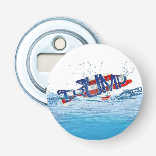 Trump Flag Fish in Water Bottle Opener