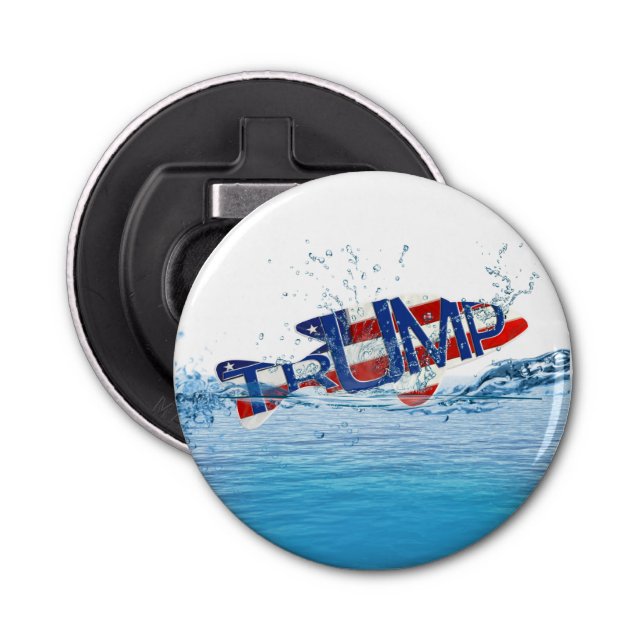 Trump Flag Fish in Water Bottle Opener (Front)