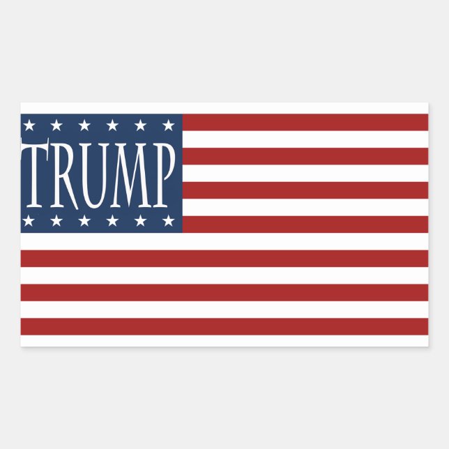TRUMP FLAG GEAR, MAKE AMERICA GREAT AGAIN. STICKER (Front)