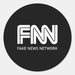 Trump Fnn Fake News Network Classic Round Sticker