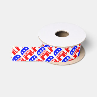 Trump For President 2016 Elephant Satin Ribbon