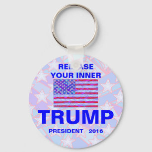 Trump For President 2016 USA Trump Supporter Keychain