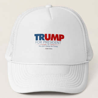 Trump for President Typography Novelty Gift Trucker Hat