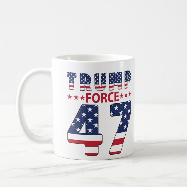 Trump Force 47 Coffee Mug (Left)