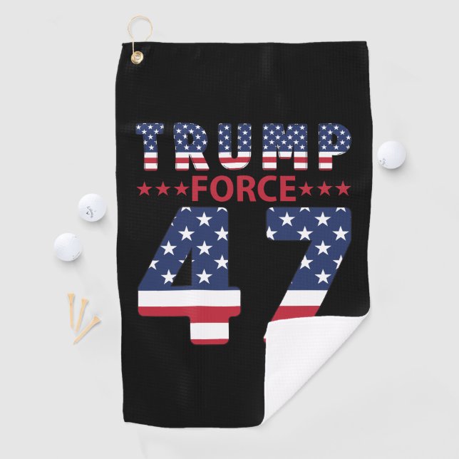 Trump Force 47 Golf Towel (InSitu)