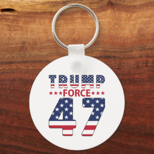 Trump Force 47 Keychain