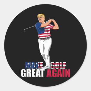 Trump - Funny Golf Gift  Classic Round Sticker