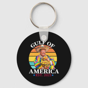 Trump Funny Gulf Of Us America Est 2025 Keychain