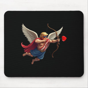 Trump Funny Heart Valentine  Mouse Pad