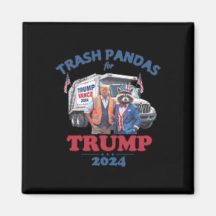 Trump Garbyge Trash Pandas For Trump 2025  Magnet