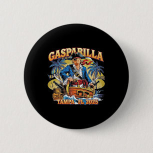 Trump Gasparilla Tampa Fl 2025 Pirate Festival  2 Inch Round Button