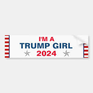 TRUMP GIRL 2024 BUMPER STICKER