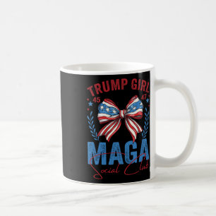 Trump Girl 45 47 Mega Est 2024 Social Club Voting  Coffee Mug