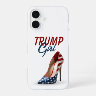 TRUMP GIRL Flag High Heel Shoe iPhone 16 Case