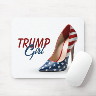 TRUMP GIRL Flag High Heel Shoe Mouse Pad