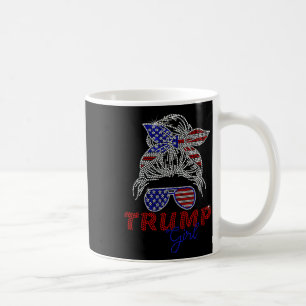 Trump Girl Messy Bun Voting For Trump 2024 Faux Rh Coffee Mug