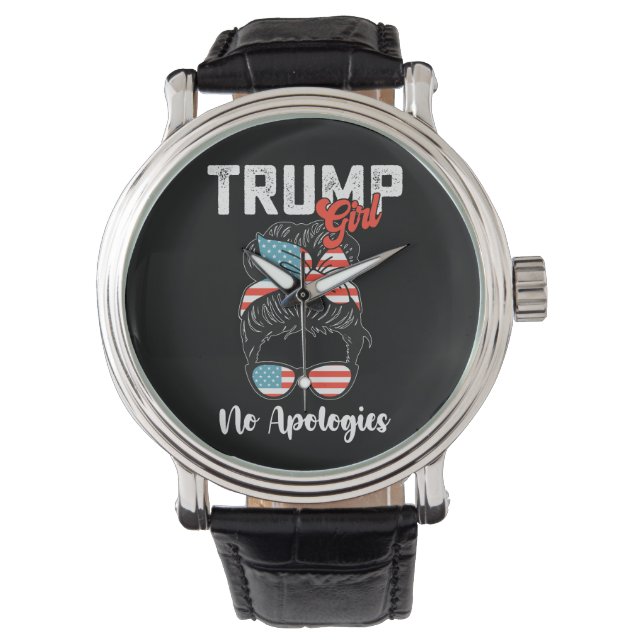 Trump Girl No Apologies Presidential Election Watch (Front)