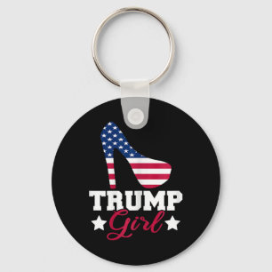 Trump Girl Republican Woman Gop Patriot High Heel  Keychain