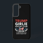 Trump Girlie Coquette Social Club Bow Election  Samsung Galaxy Case<br><div class="desc">Trump Girlie Coquette Social Club Bow Flag Election Vote 2024 Make America Great Again</div>