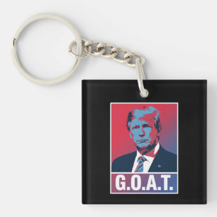 Trump GOAT Election 2024 Republican Vintage Keychain