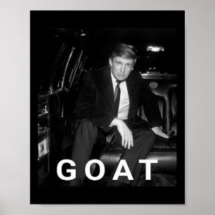 Trump Goat Republican Conservative Gift Trump 2024 Poster