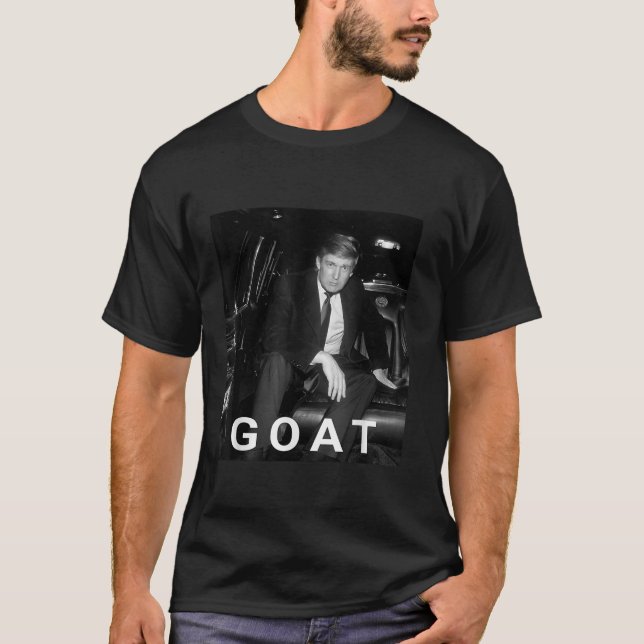 Trump Goat Shirt Republican Conservative Gift Trum (Front)