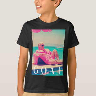 Trump Goat Summer 2024 Retro Funny Pink Donald Tru T-Shirt