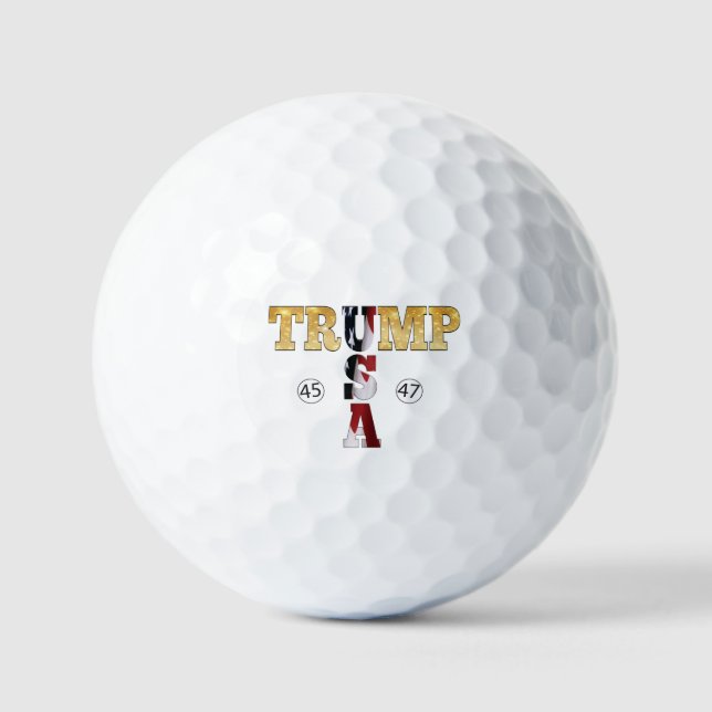 Trump Gold 🏆 Presidential USA Golf Balls (Front)